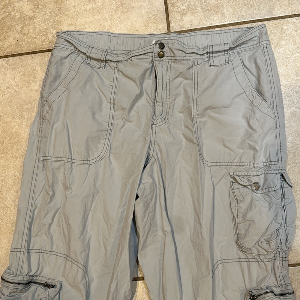 Garage Sawyer Light Gray Parachute Cargo Pants L Baggy - Picture 6 of 9